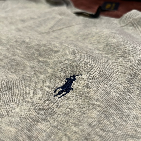 Polo Ralph Lauren Pony Logo Sweatshirt - Grey / Heather - Women XL - Picture 7 of 9